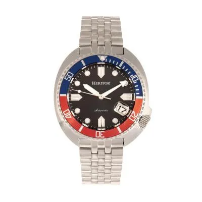 Heritor Automatic Morrison Leather-Band Watch w/Date