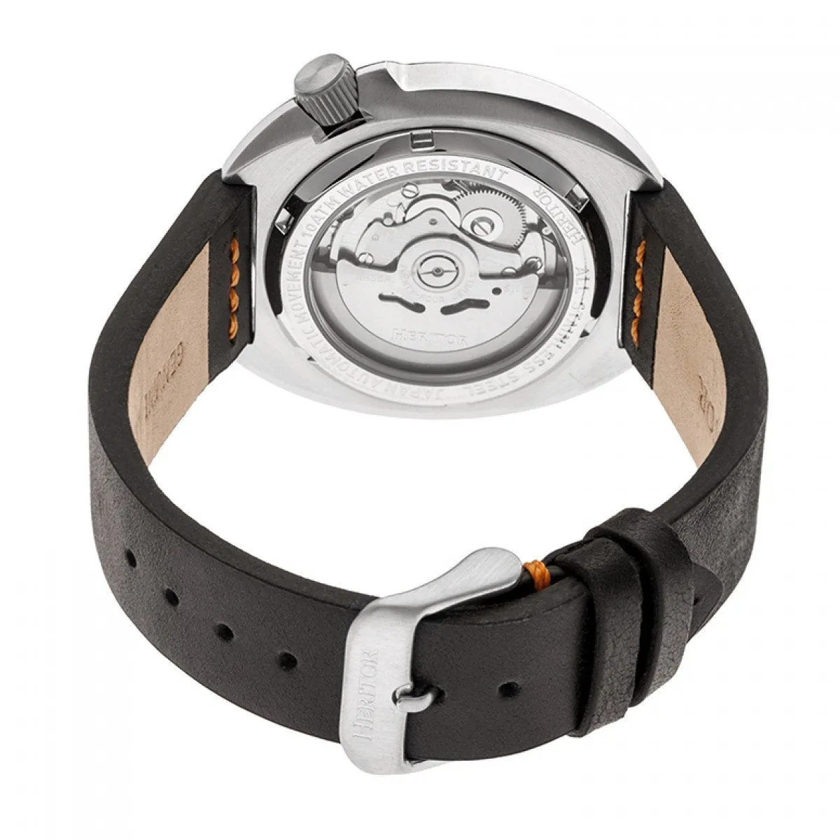Heritor Automatic Morrison Leather-Band Watch w/Date