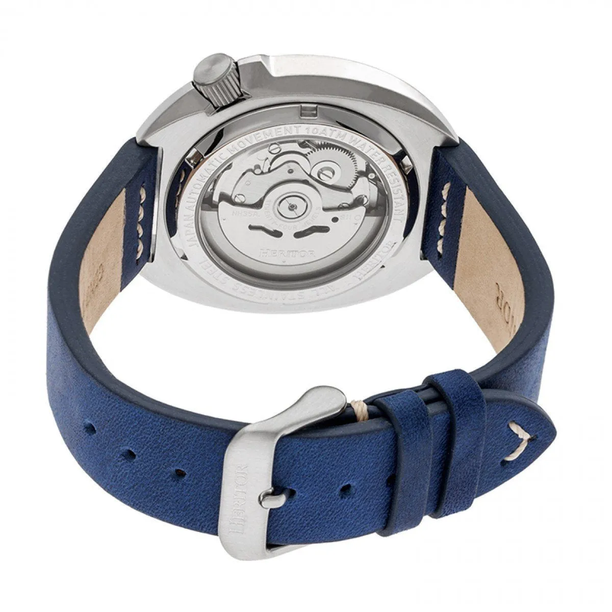 Heritor Automatic Morrison Leather-Band Watch w/Date