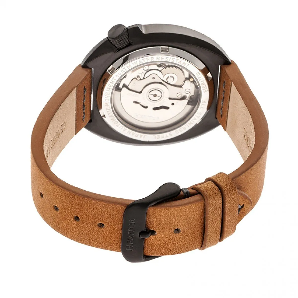 Heritor Automatic Morrison Leather-Band Watch w/Date