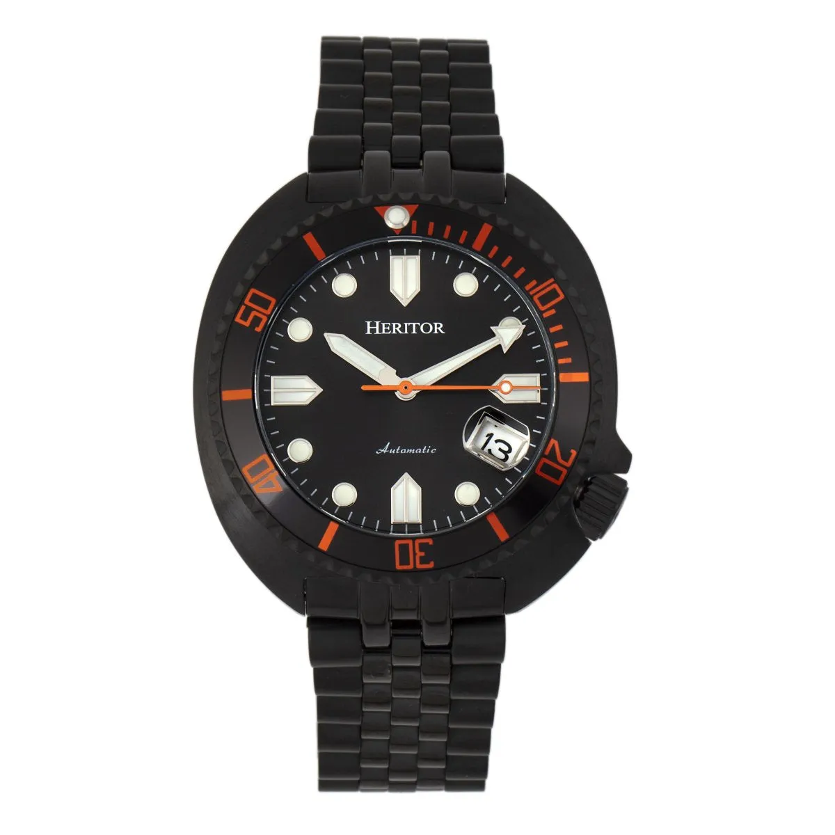 Heritor Automatic Morrison Leather-Band Watch w/Date