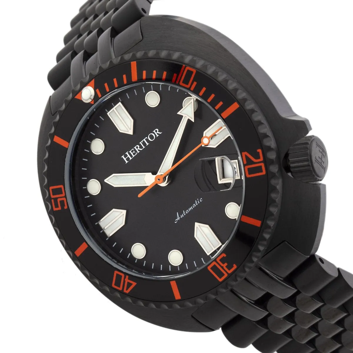 Heritor Automatic Morrison Leather-Band Watch w/Date