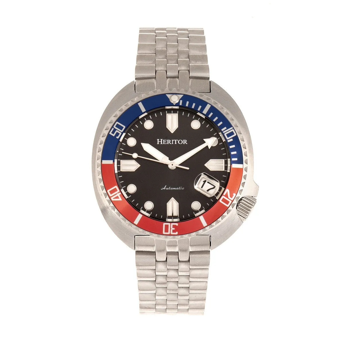 Heritor Automatic Morrison Leather-Band Watch w/Date