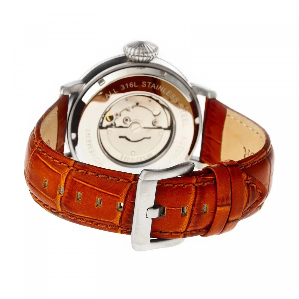 Heritor Automatic Olds Leather-Band Watch