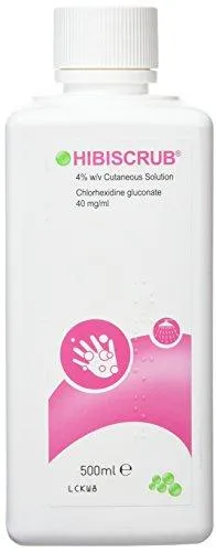 Hibiscrub/Hibiwash Skin Wash - Antimicrobal Skin Cleanser 500ml