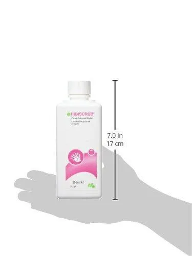 Hibiscrub/Hibiwash Skin Wash - Antimicrobal Skin Cleanser 500ml