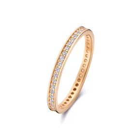 La Concorde Merle 14 karat rose gold ring with zirconia