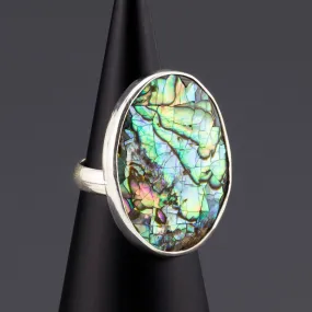 Large Oval Abalone Ring