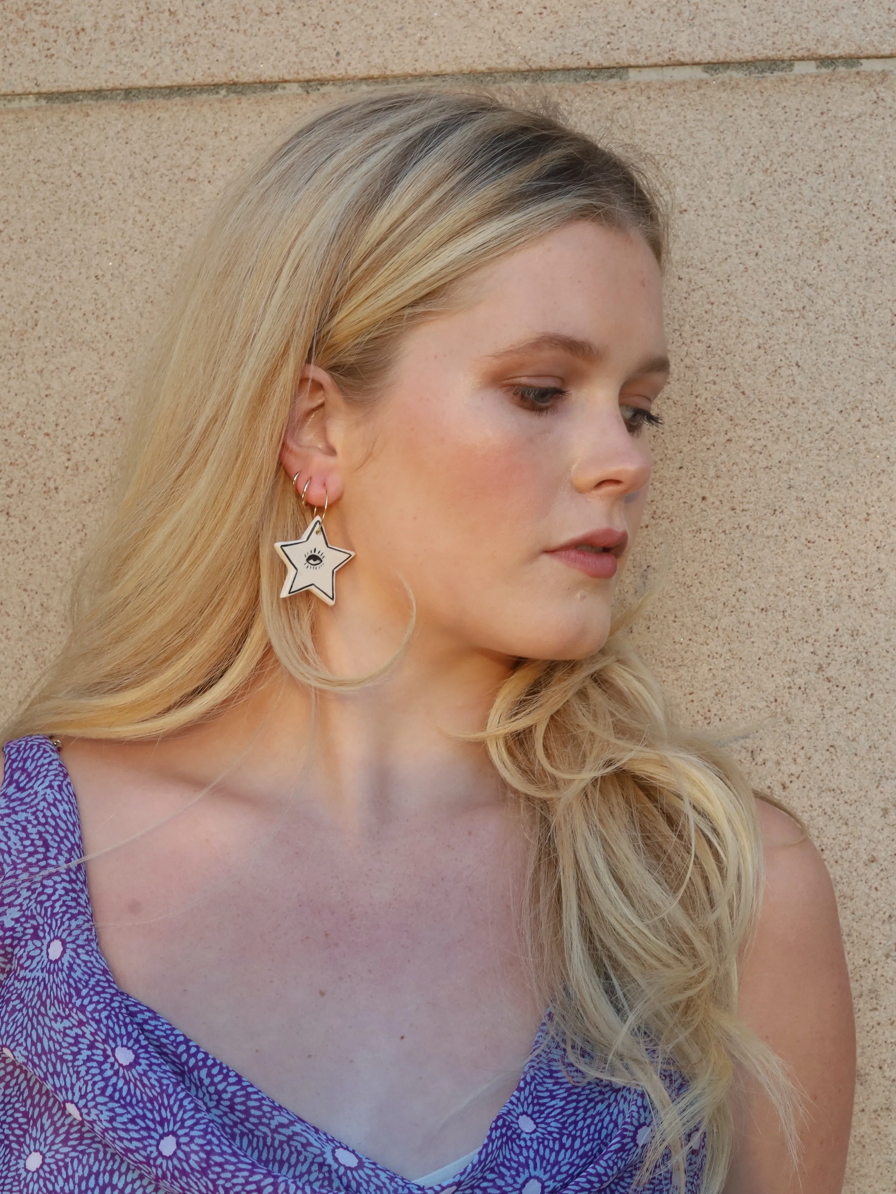Laura earrings beach medium