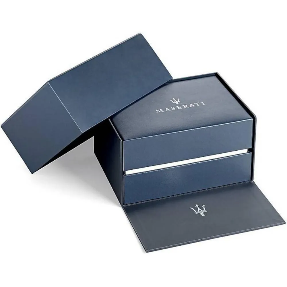 Maserati Gentleman Casual Black Leather Men's Watch - R8871636003