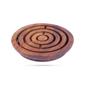 Maze Ball Game - 6 Inches | Round Wooden Maze Puzzle/ Kids Toys for Young Adults