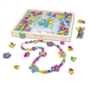 Melissa & Doug Created by Me! Bead Bouquet Deluxe Wooden Bead Set With 220  Beads for Jewelry-Making, for 4  years