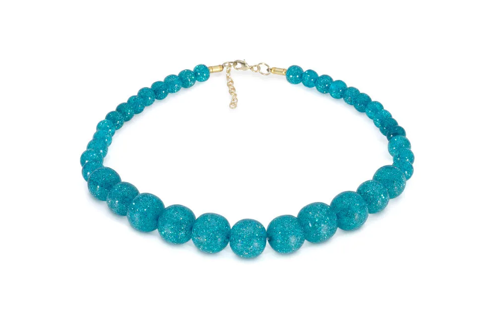 Narrow Teal Glitter Bangle
