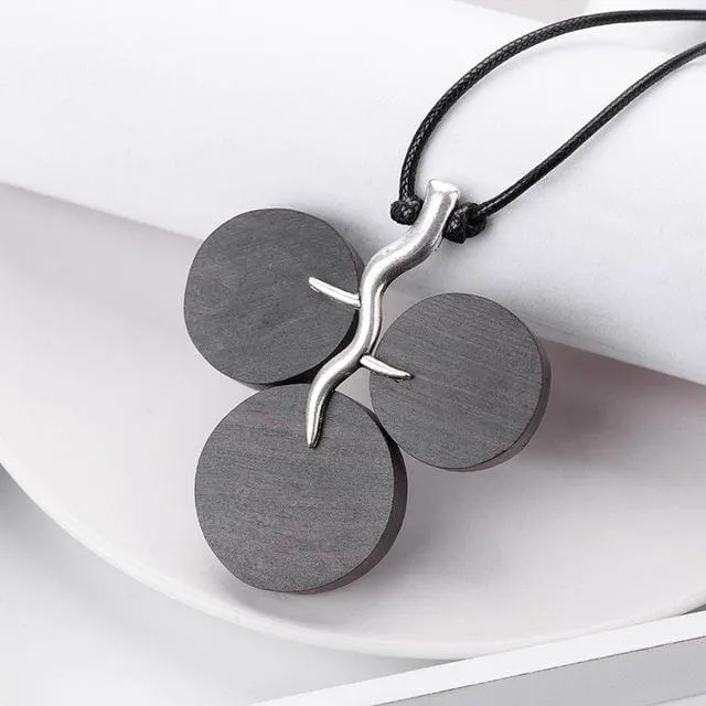 Natural-Wood Handcrafted Pendant Necklace Mens Womens| Meditation Healing Wood Jewelry (13 Styles)
