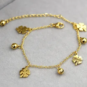 New Arrival Flowers And Bell Anklets For Women