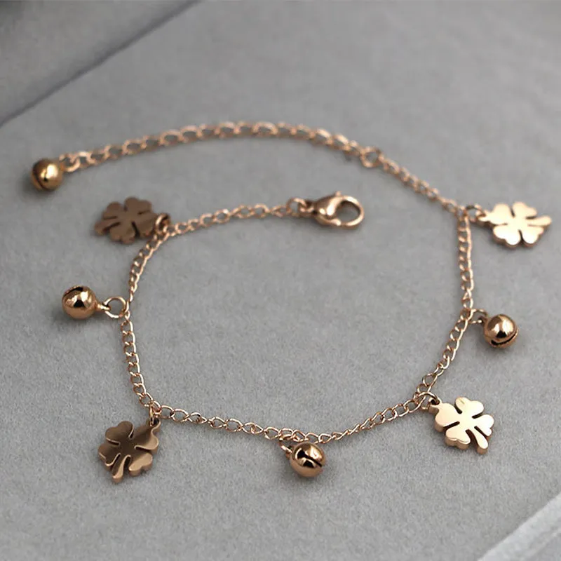 New Arrival Flowers And Bell Anklets For Women