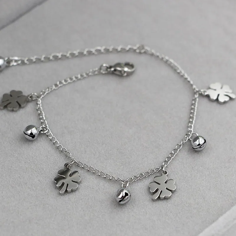 New Arrival Flowers And Bell Anklets For Women