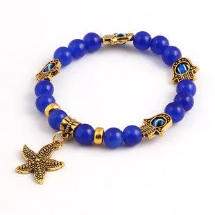 New arrivals men Tibetan Bead wrap Bracelet women hamsa Bracelet vintage Anchor charms jewelry