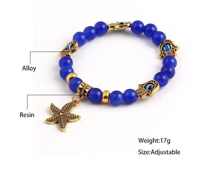 New arrivals men Tibetan Bead wrap Bracelet women hamsa Bracelet vintage Anchor charms jewelry