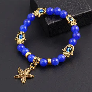 New arrivals men Tibetan Bead wrap Bracelet women hamsa Bracelet vintage Anchor charms jewelry