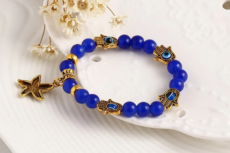 New arrivals men Tibetan Bead wrap Bracelet women hamsa Bracelet vintage Anchor charms jewelry