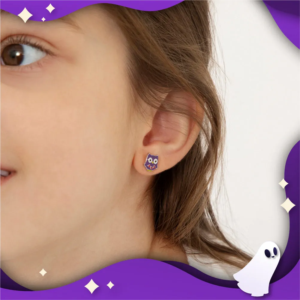 Night Owl Earrings - Sterling Silver