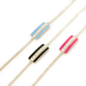 Opal Bar Tennis Bracelets