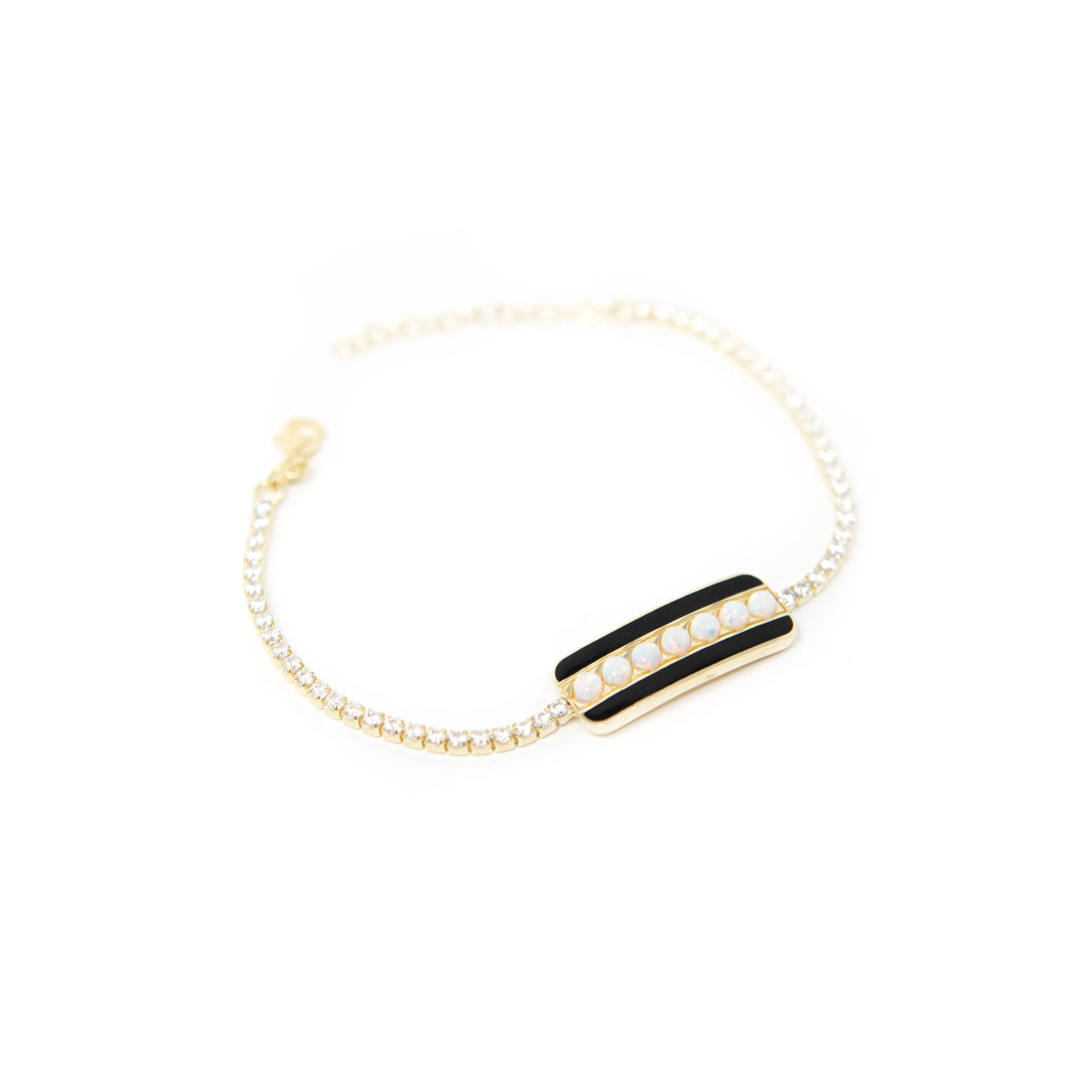 Opal Bar Tennis Bracelets