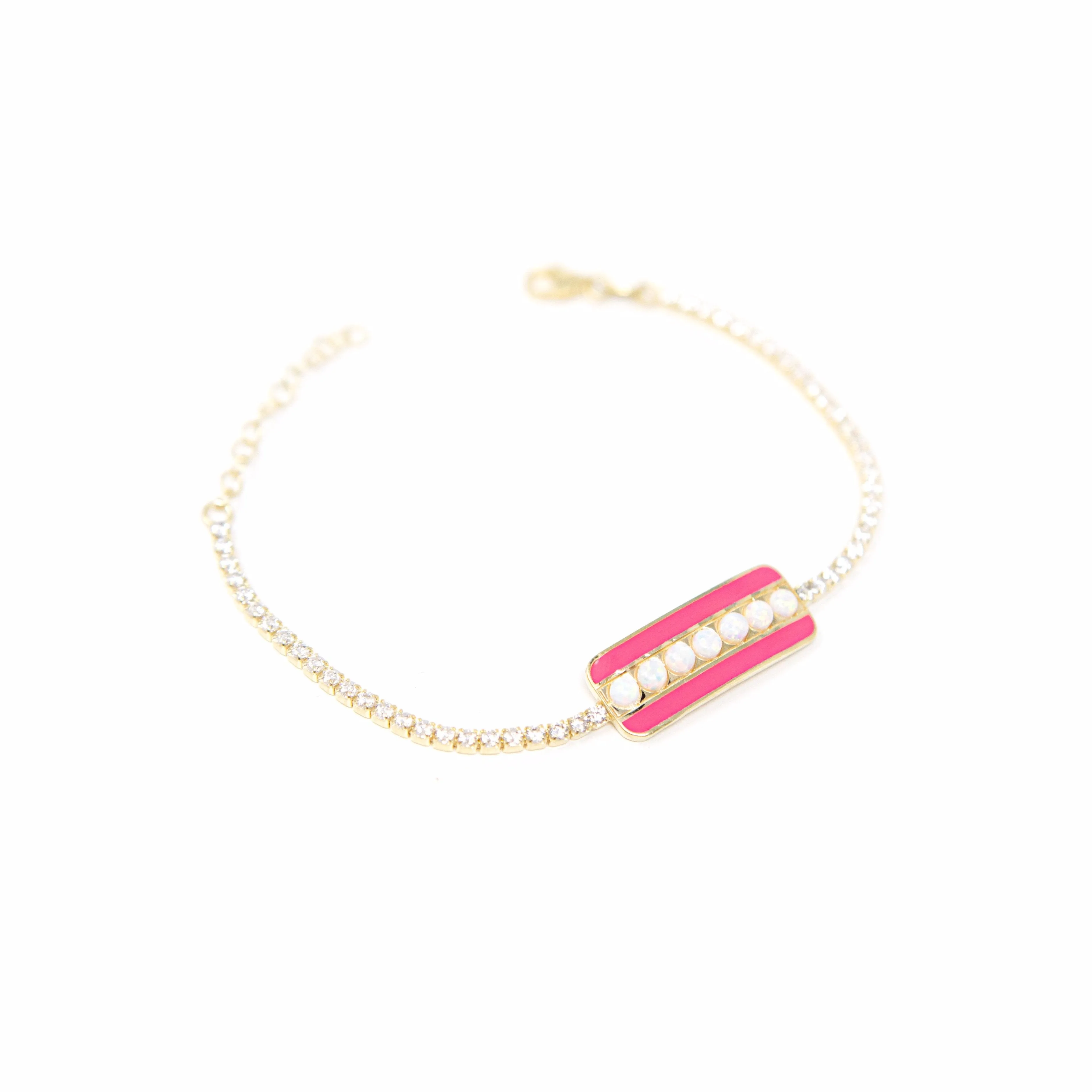 Opal Bar Tennis Bracelets