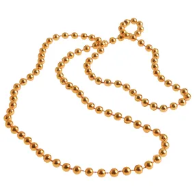 Orange Metallic Bead Necklaces (12 Per Package)