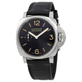 Panerai Luminor Due Hand Wound Black Dial Men's Watch PAM00676