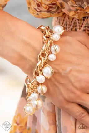 Paparazzi Bracelet ~ Orbiting Opulence - Gold