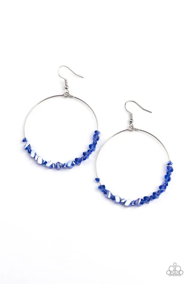 Paparazzi Earring ~ Glimmering Go-Getter - Blue