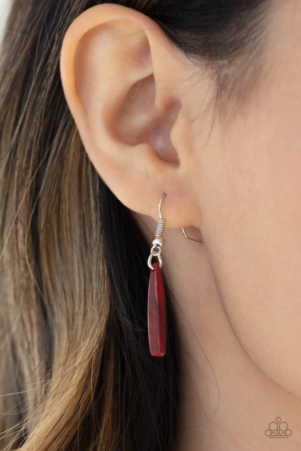 Paparazzi Out of My Element - Red Acrylic Necklace