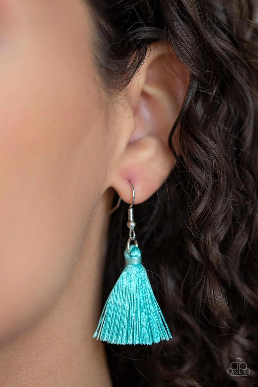 Paparazzi Triple The Tassel Necklace Blue