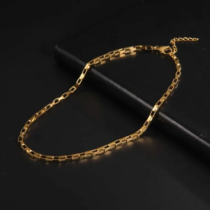 Paperclip Chain Choker Necklaces For Men Women Jewelry