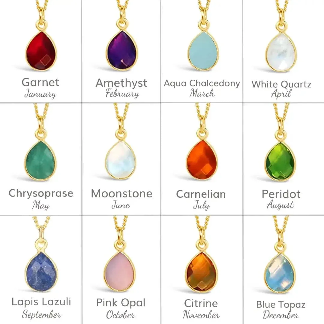 Peridot Charm Necklace Gold August's Birthstone