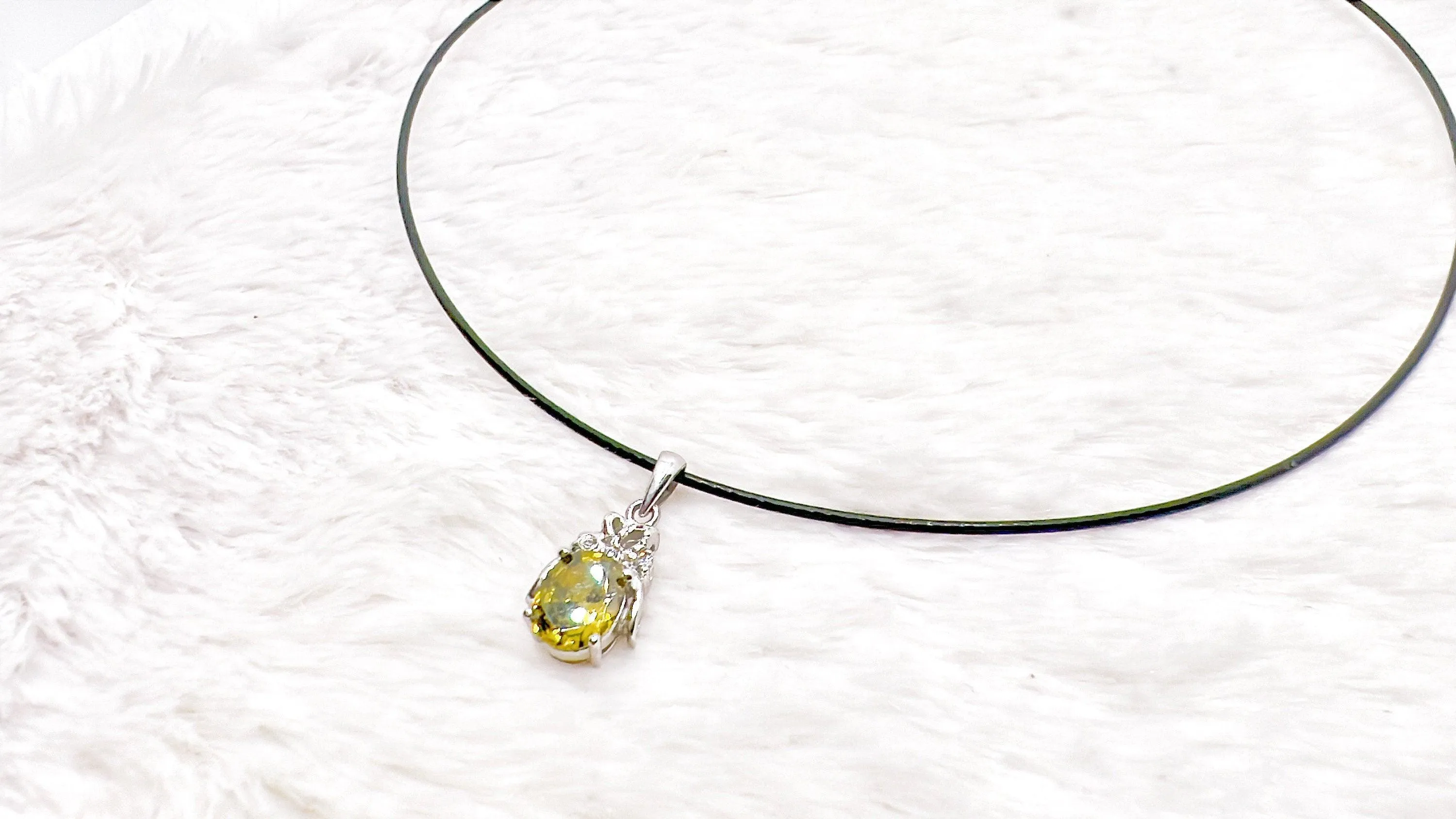 Peridot Cord Necklace
