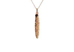 "Galaxy Cluster" Rosy Pendant Necklace 32 inch