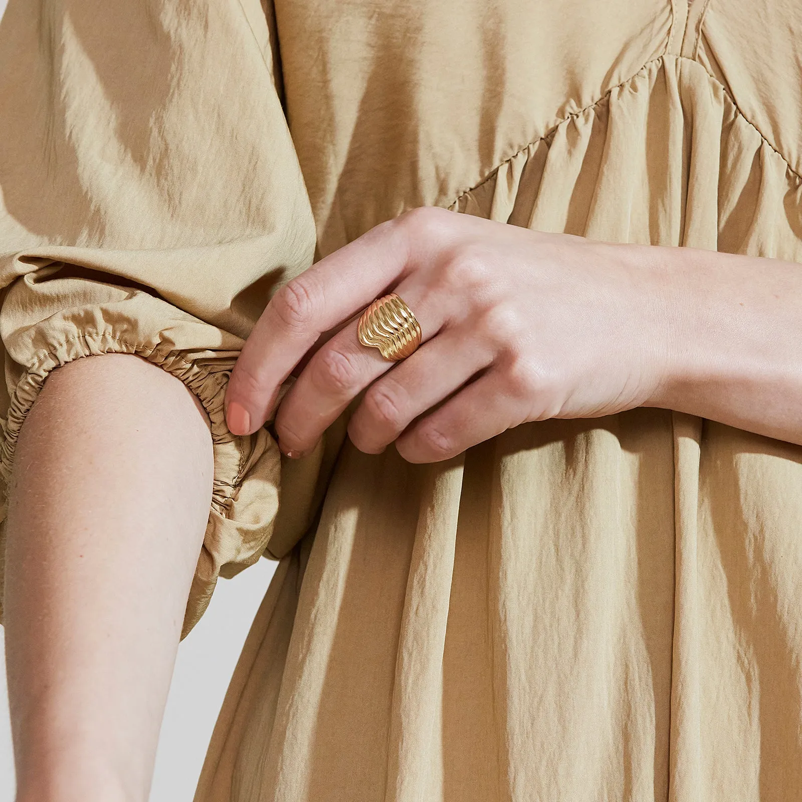 Ripples Ring Gold