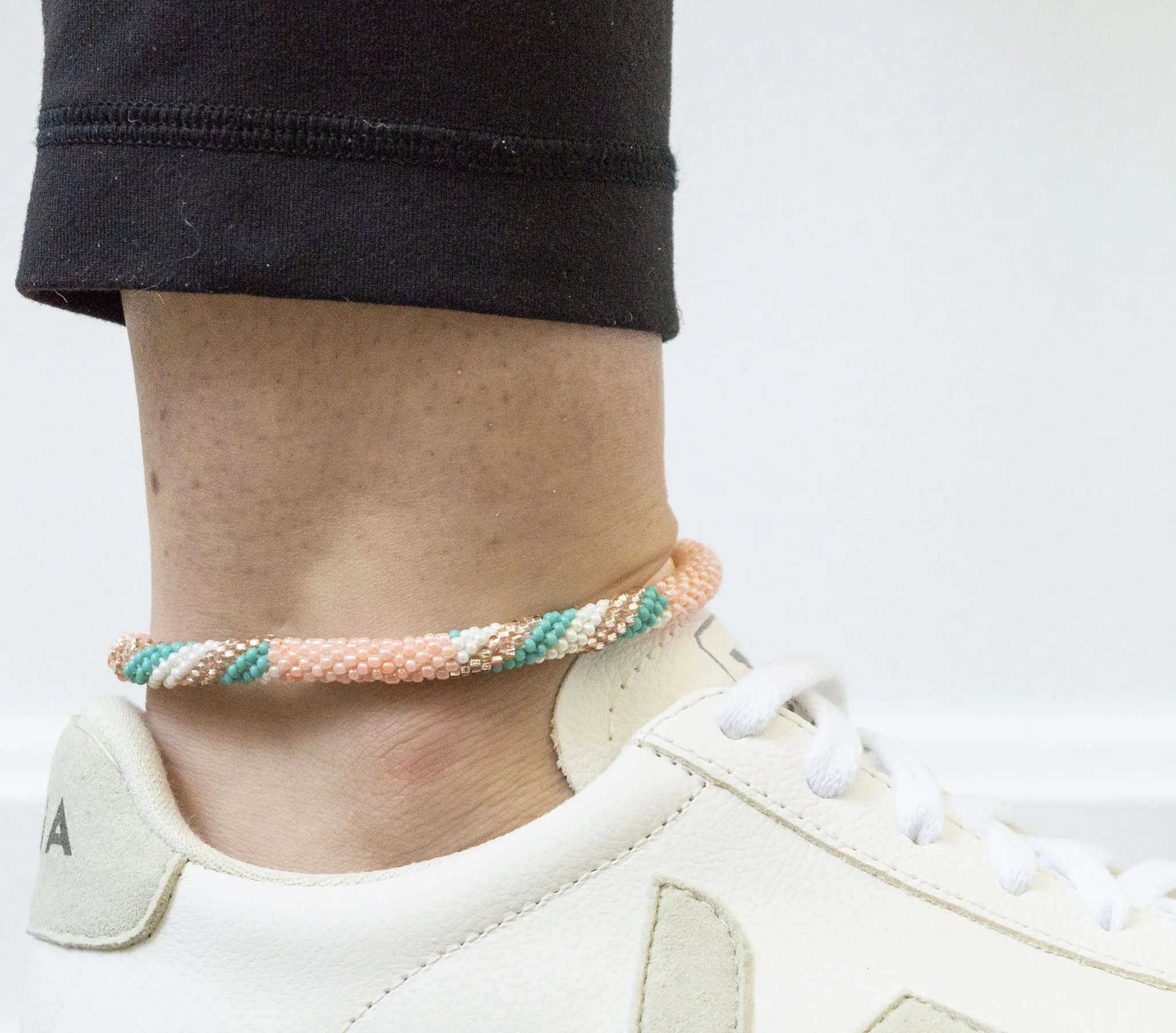 Roll-On® Anklet <br> Pink Sand