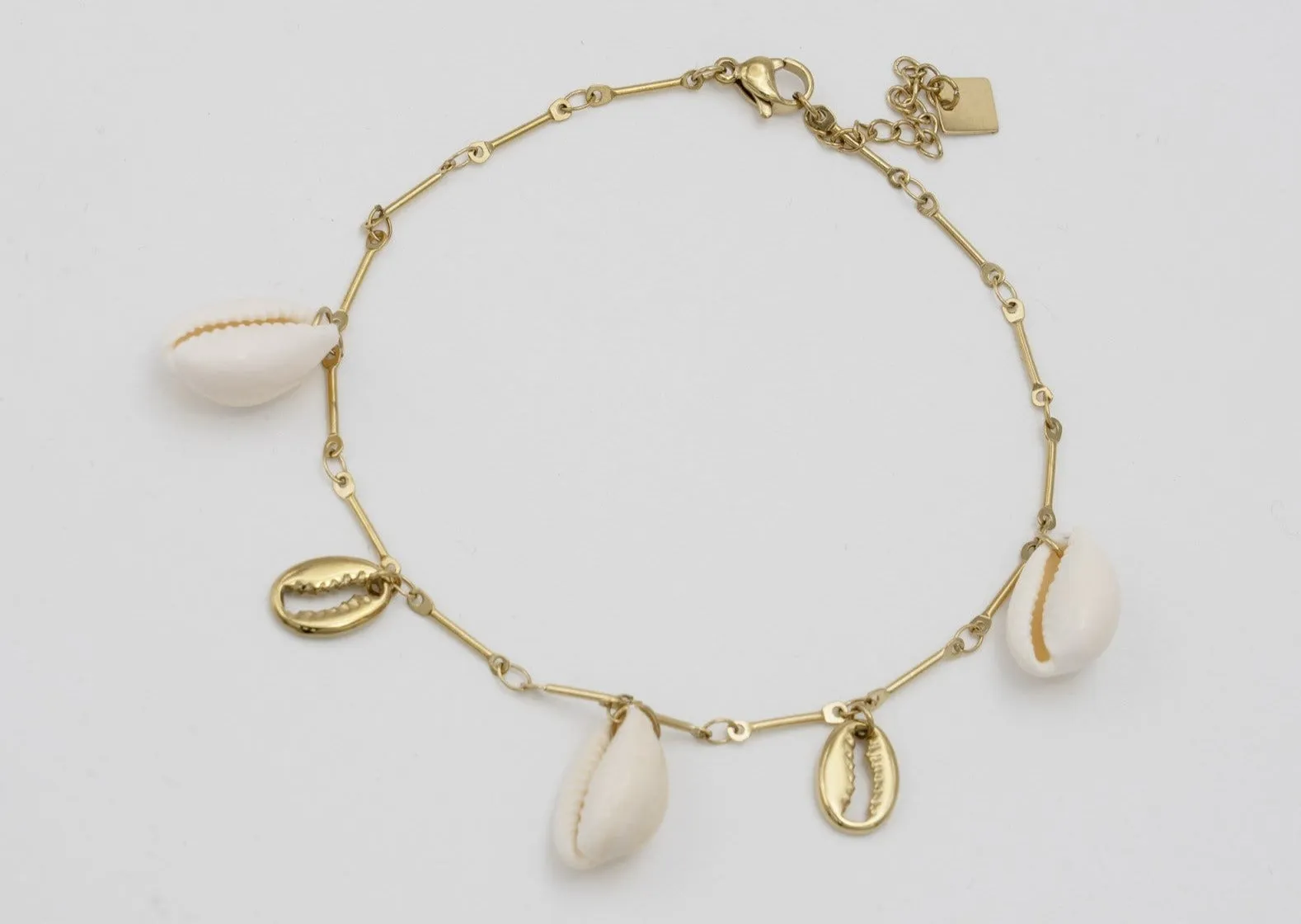 Seashell Charm Anklet