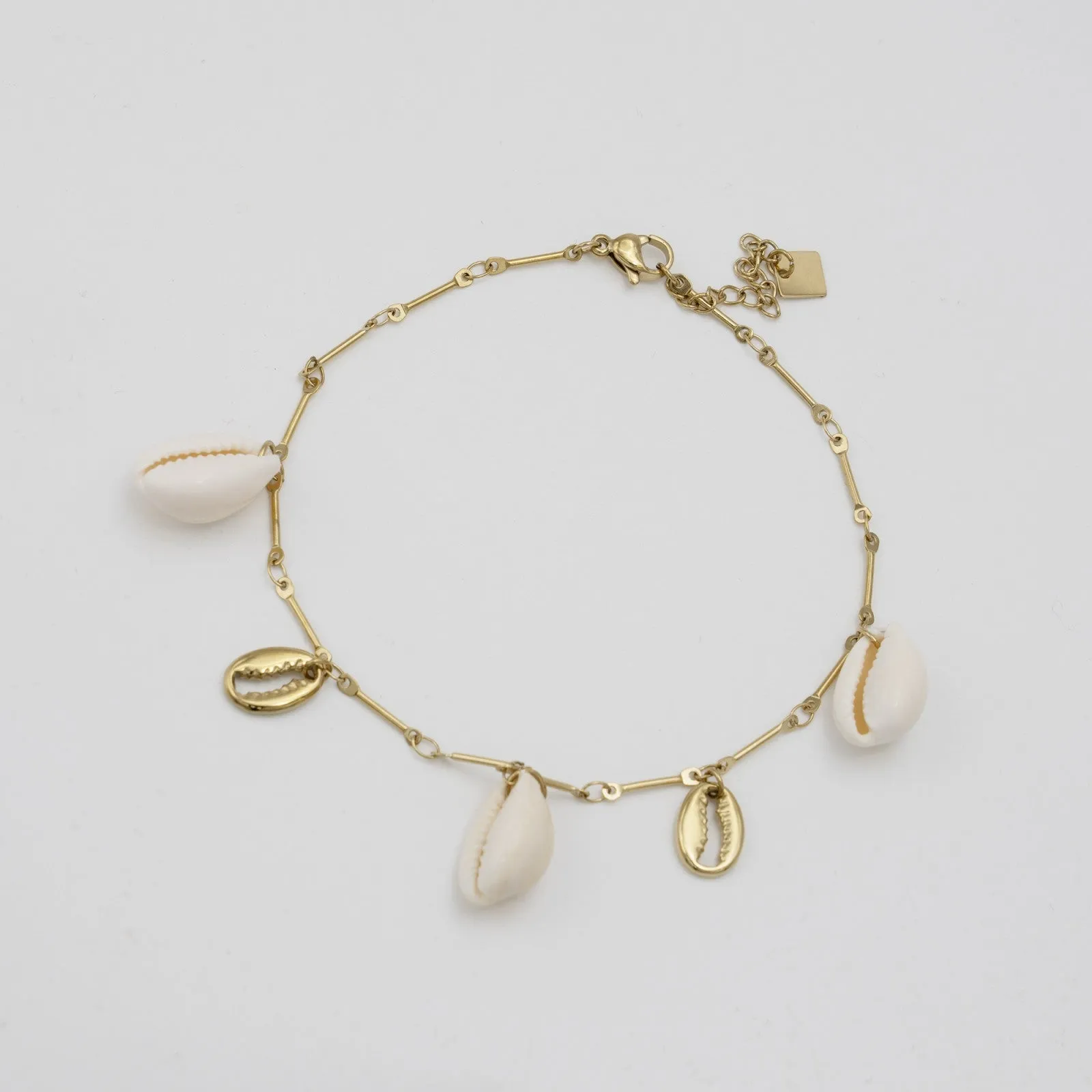 Seashell Charm Anklet
