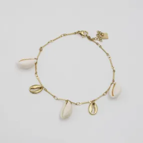 Seashell Charm Anklet