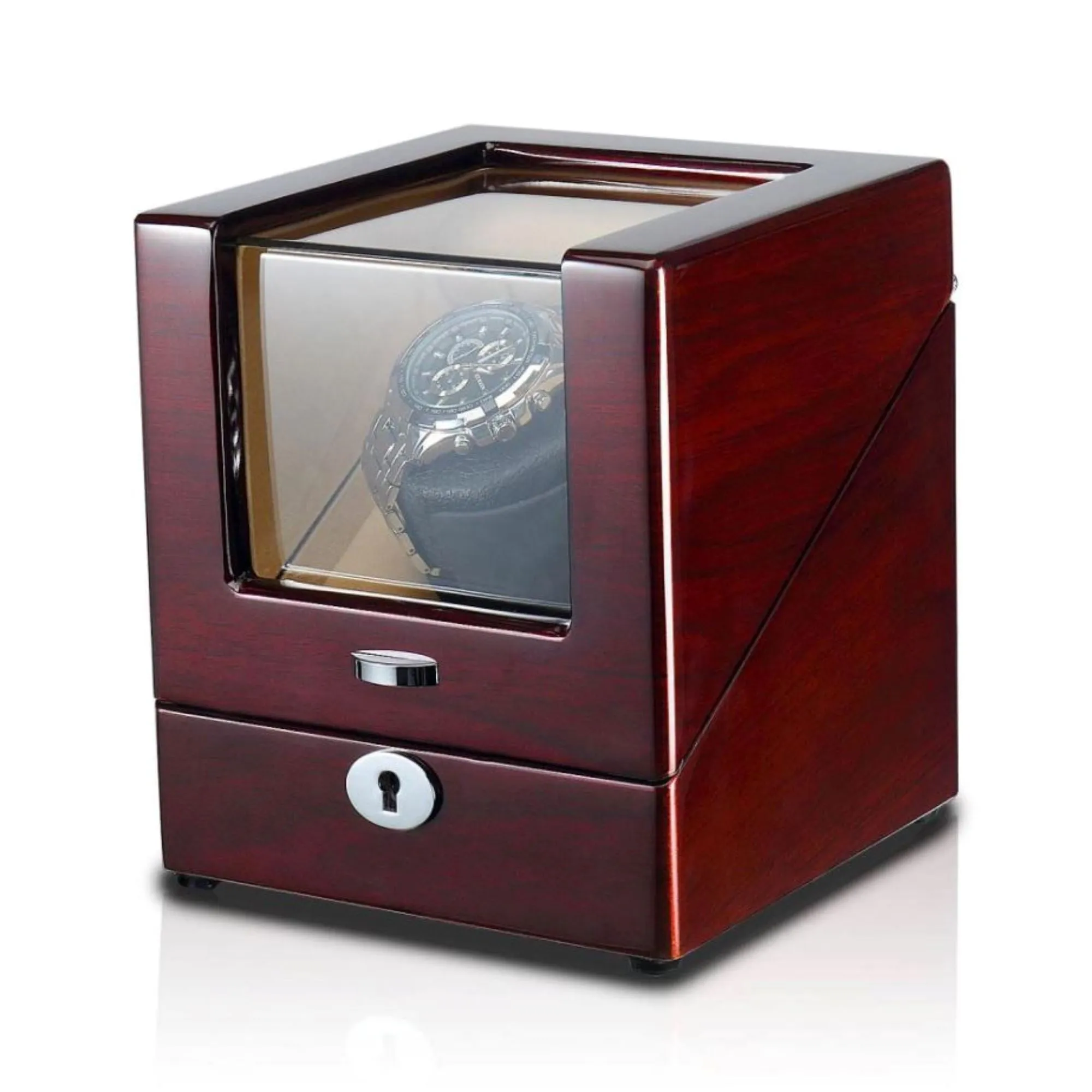Seconds - Waratah Watch Winder Box for 1 Watch in Mahogany (O)