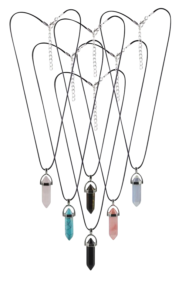 Semi Precious Gemstone Pendant Necklace