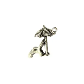 Silver Beach Chair Charm