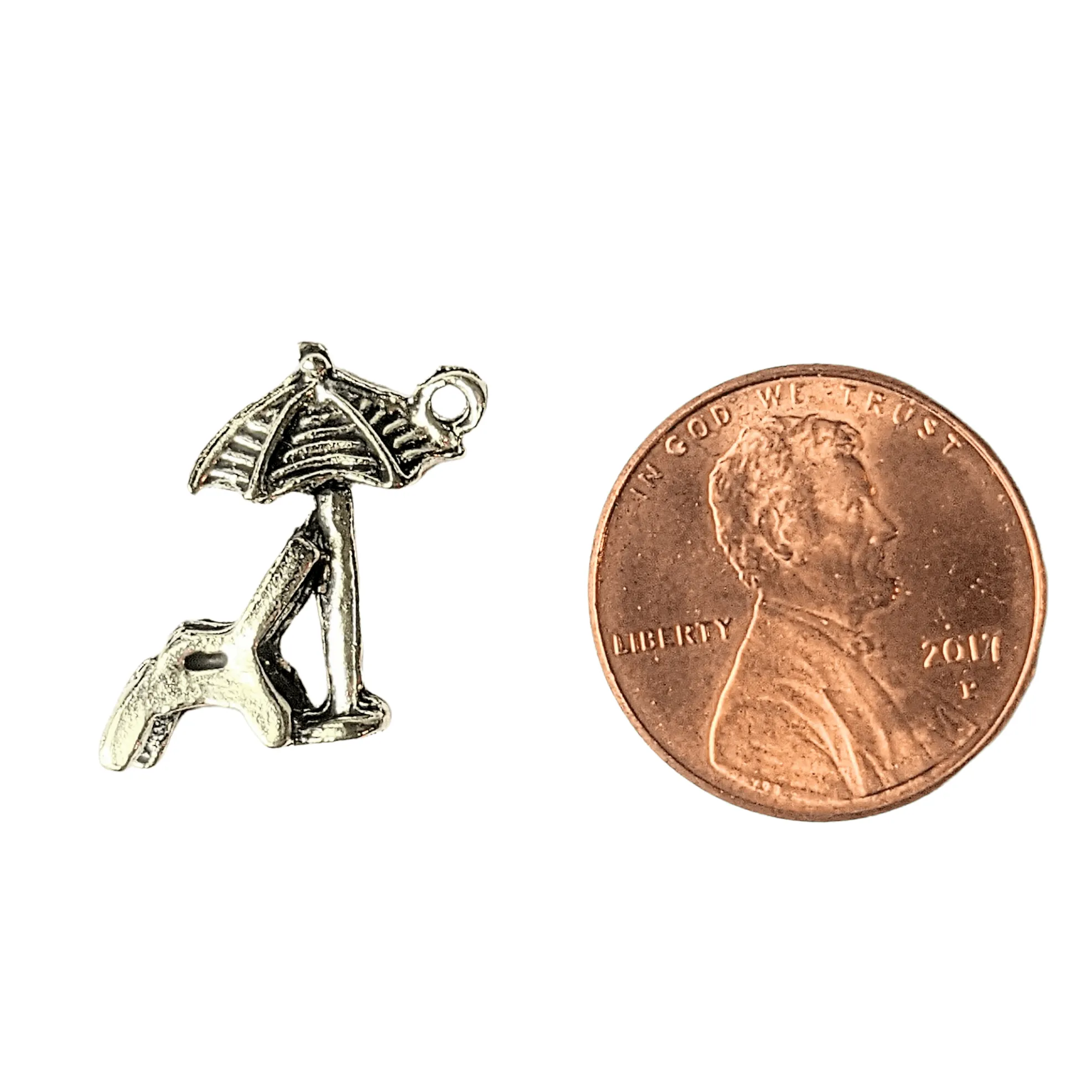 Silver Beach Chair Charm