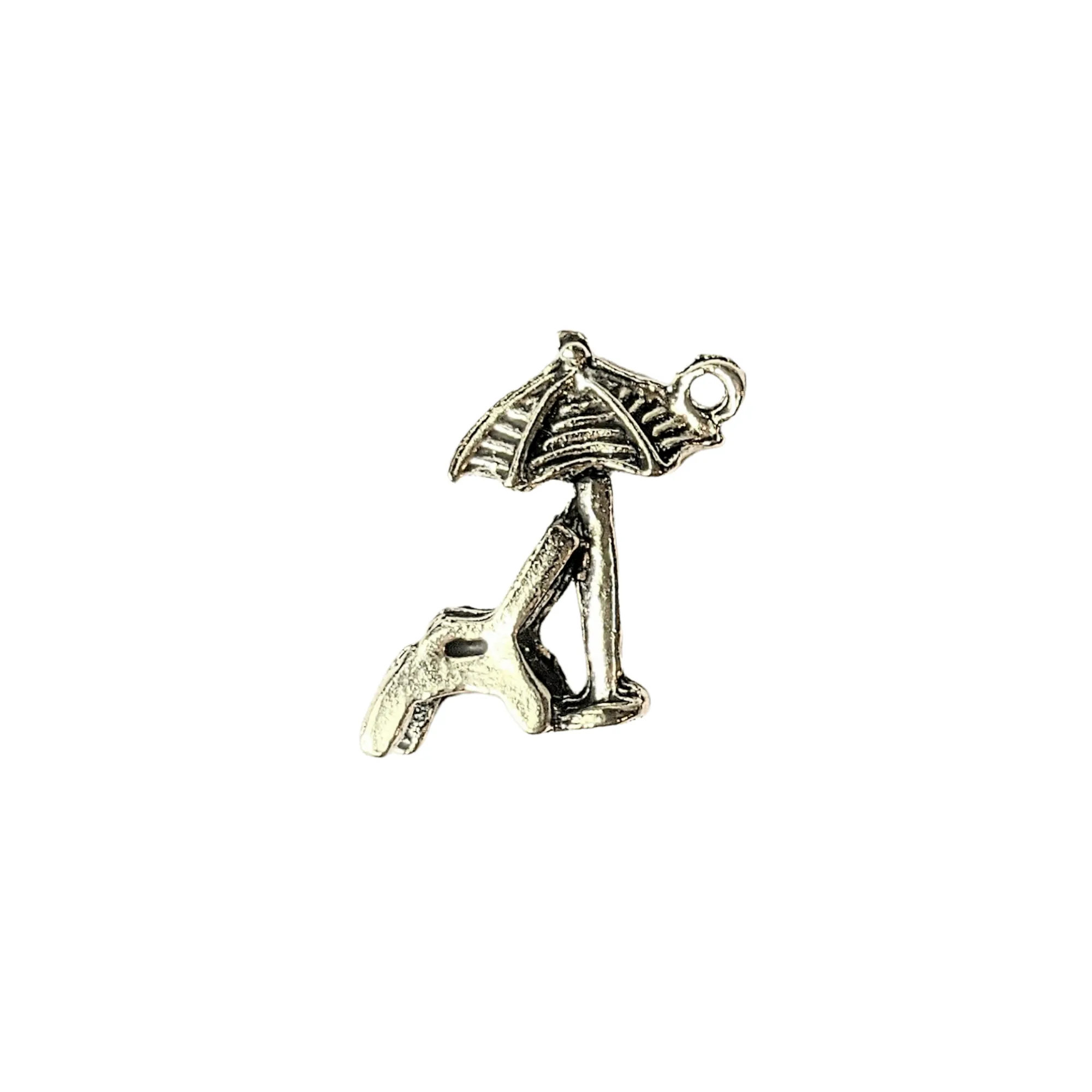 Silver Beach Chair Charm