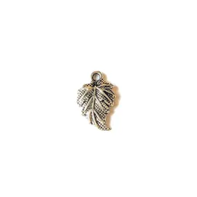 Silver Leaf Charm